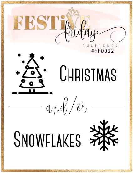 #festivefridaychallenge, #FF0022, Stampin Up, Christmas, Snowflakes